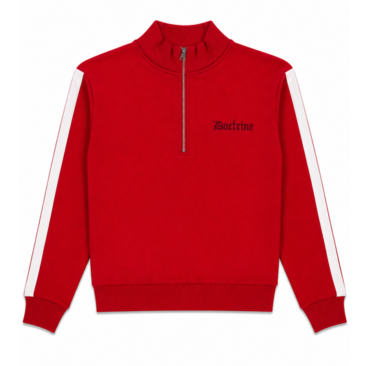 DOCTRINE QUARTER ZIP RACING CREW (DBC412) RED