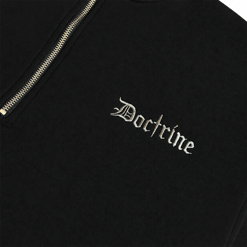 DOCTRINE QUARTER ZIP RACING CREW (DBC412) BLACK