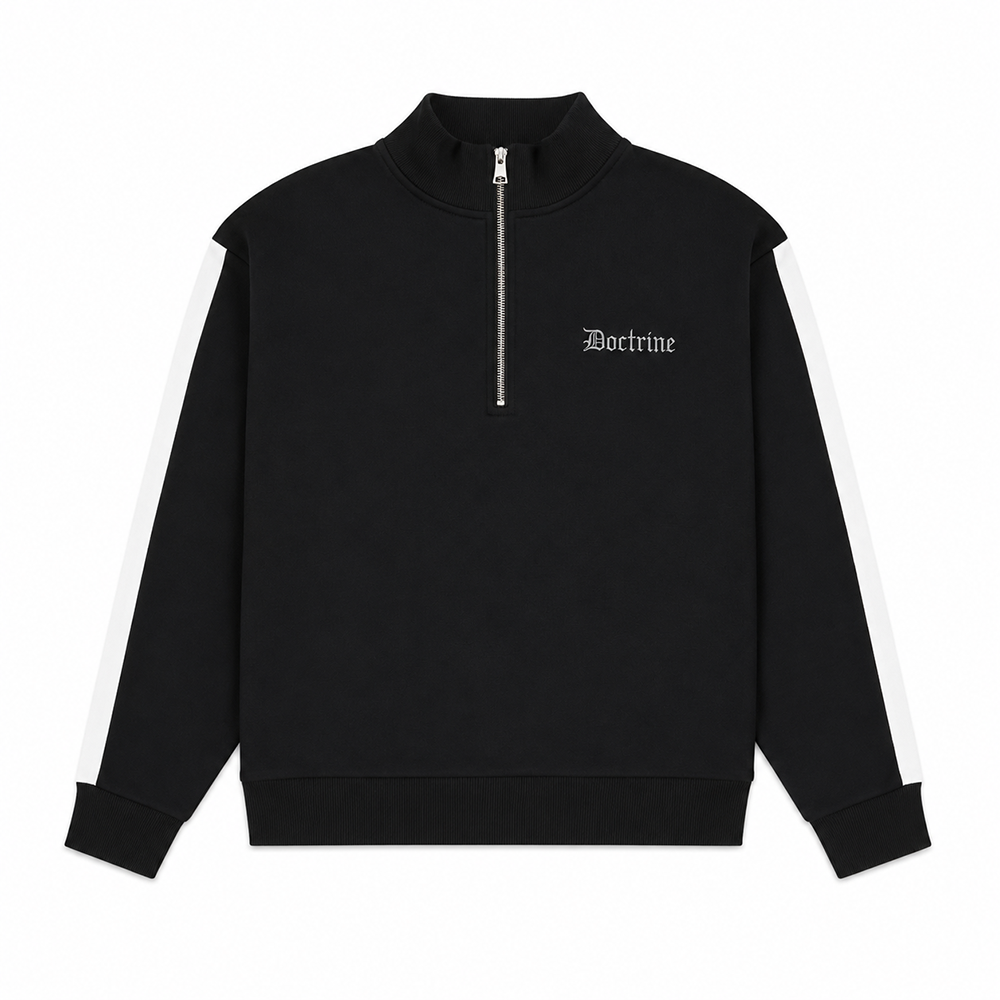 DOCTRINE QUARTER ZIP RACING CREW (DBC412) BLACK