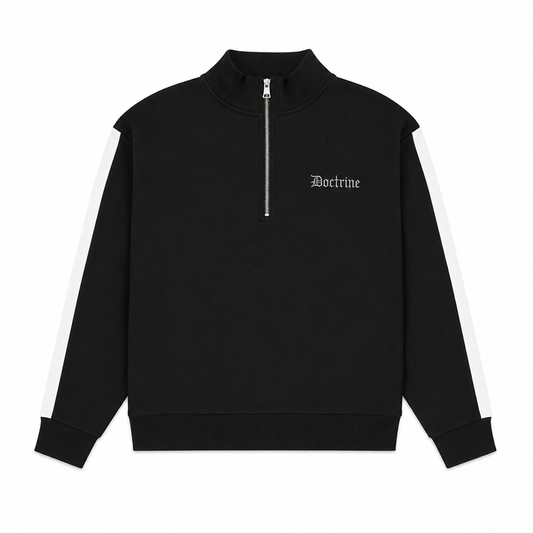 DOCTRINE QUARTER ZIP RACING CREW (DBC412) BLACK