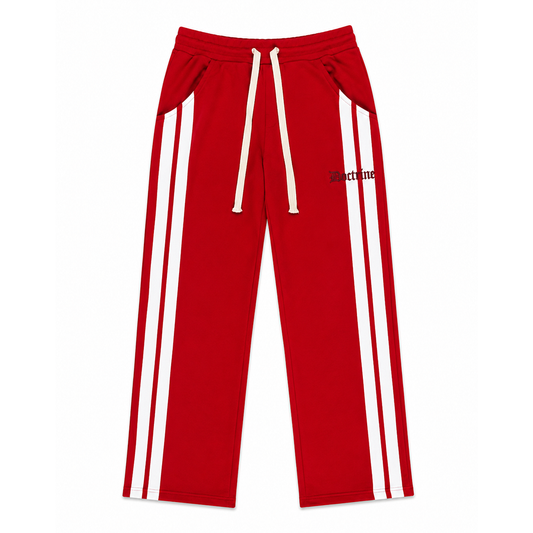 DOCTRINE DOUBLE STRIPE JOGGER (DBJ407) RED