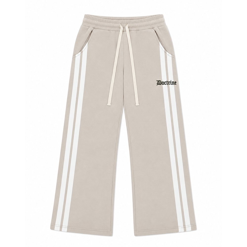 DOCTRINE DOUBLE STRIPE JOGGER (DBJ407) KHAKI