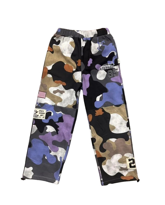 BKYS "Desire" F.Terry  pants - Blue Camo