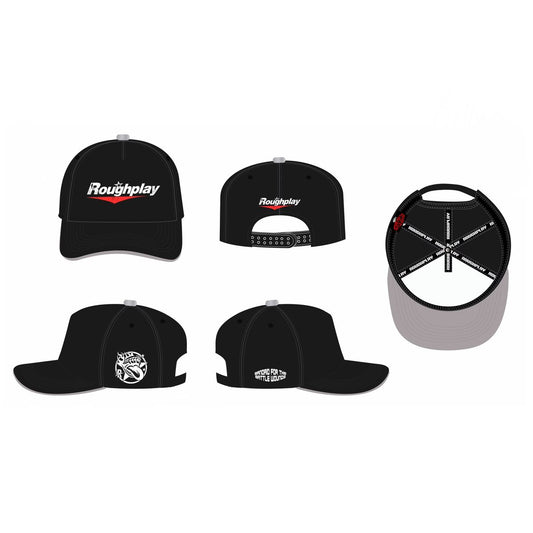 RoughPlay Black with White and Red SnapBack