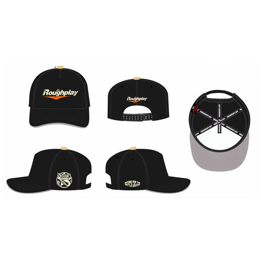 RoughPlay Black with Tan and Orange SnapBack
