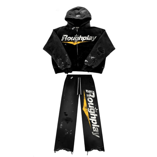 RoughPlay SweatSuit (Black/Yellow)