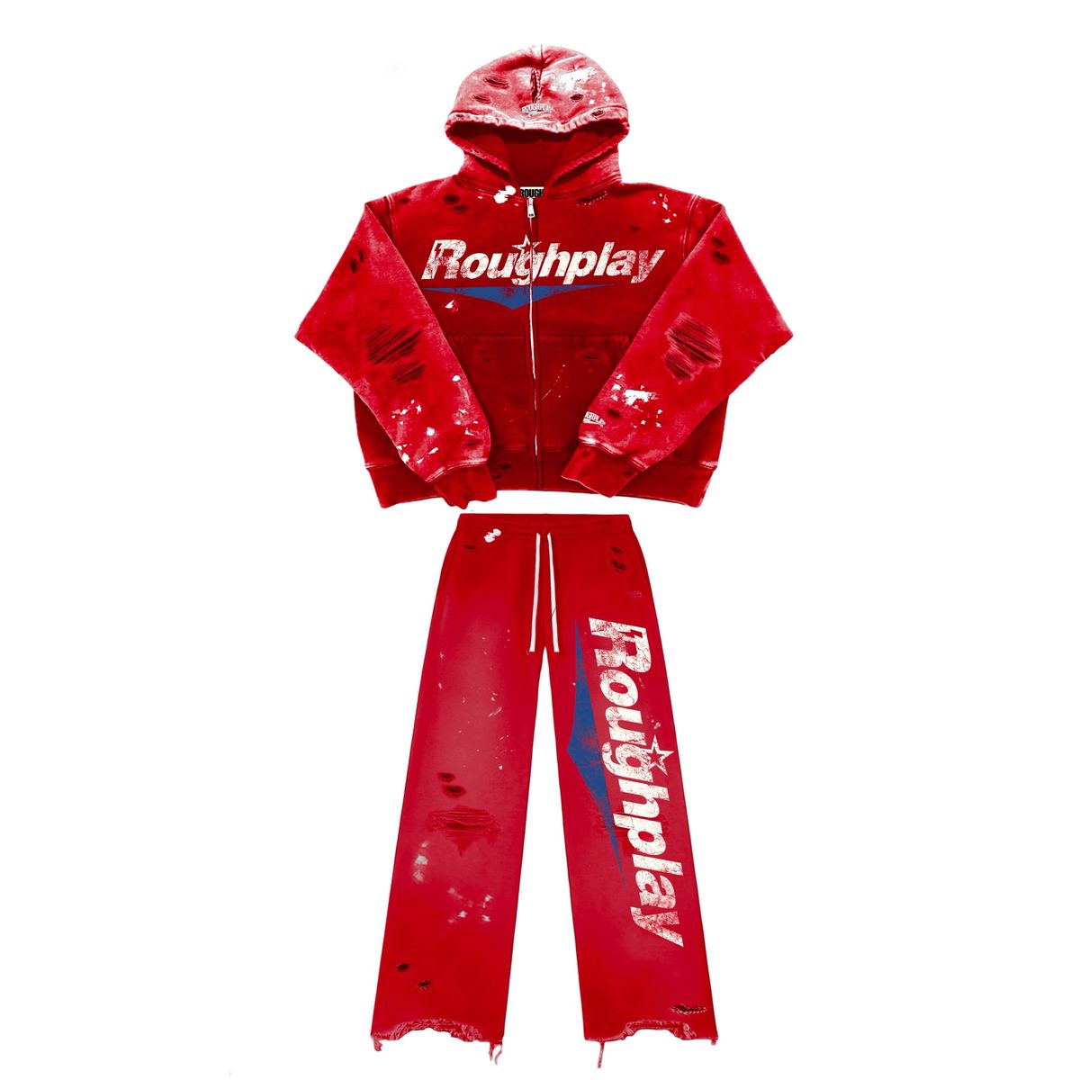 RoughPlay SweatSuit (Red/Blue)
