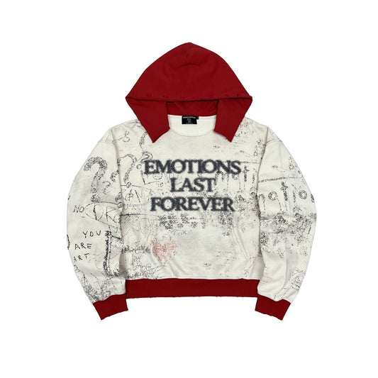 Mixed Emotion Red “Last Forever” Hoodie