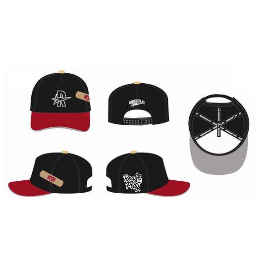 RoughPlay Bandaid SnapBack (Black/Red)