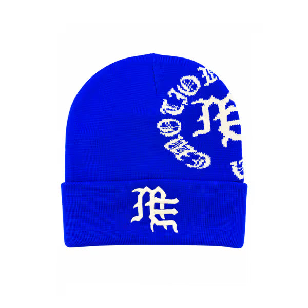 Mixed Emotion Blue “Logo” Beanie