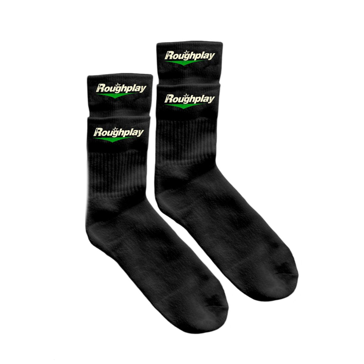 RoughPlay Socks (BLACK WHITE/GREEN)