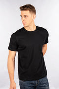 CITYLAB FITTED T-SHIRT CREW NECK - BLACK 'BLUE LABEL'