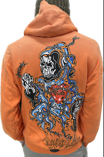 WARREN LOTAS HARD LOVE  HOODIE 'ORANGE'