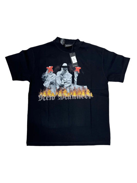 NEW MANNERS SINNERS TEE BLACK/GREEN