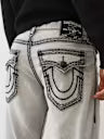 TRUE RELIGION JGNG RICKY SUPER QT FLAP 34IN - GRITSTONE GREY WASH - 109756-GREY WASH
