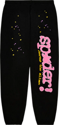SP5DER  BLACK P*NK V2 SWEATPANT 'BLACK'