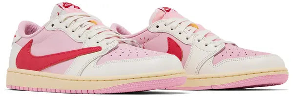 Travis Scott x Air Jordan 1 Retro Low OG 'Sail Tropical Pink' IQ7604 101