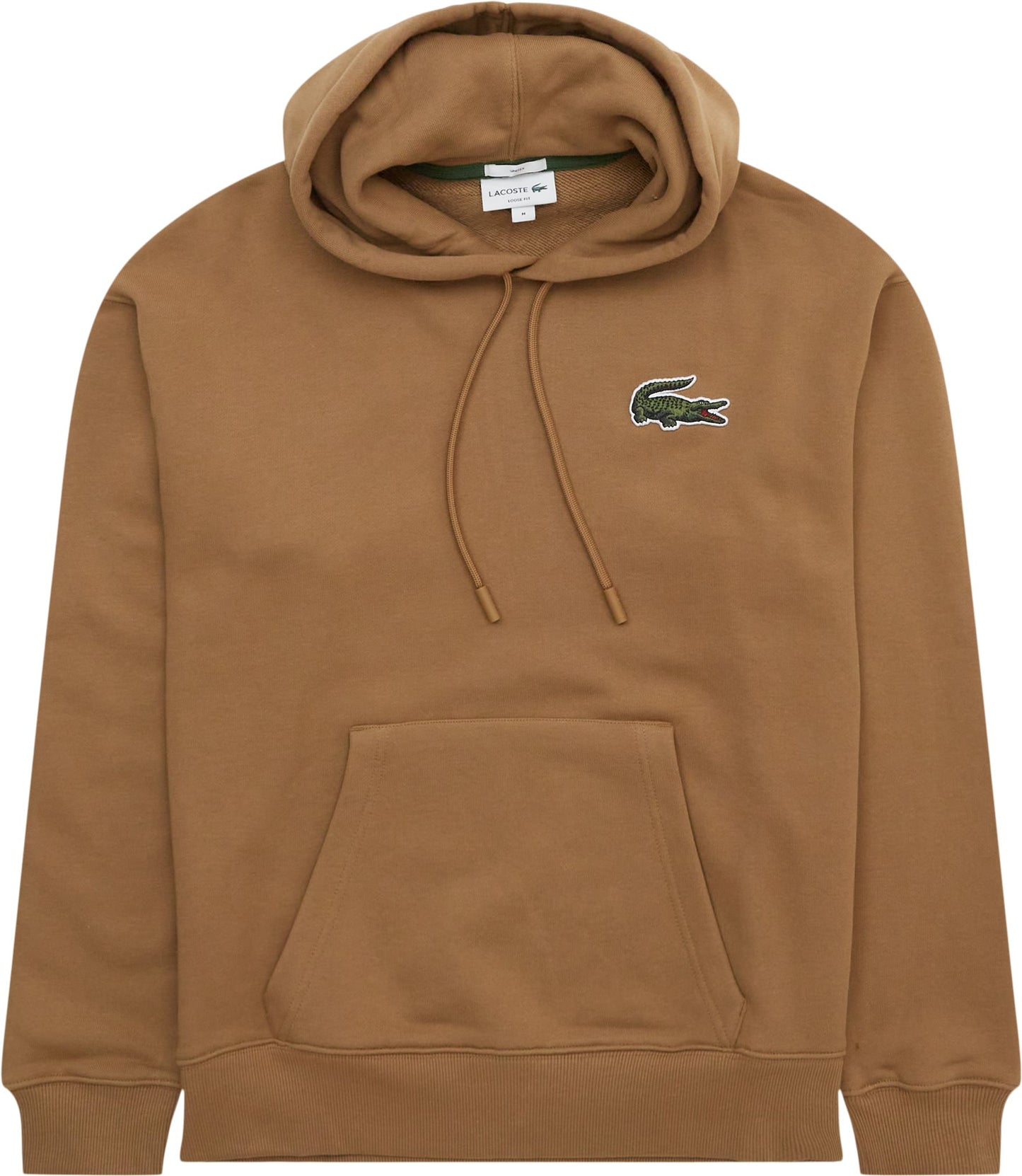 Lacoste Unisex Loose Fit Organic Cotton Hoodie 'BROWN' SH6404 51 SIX