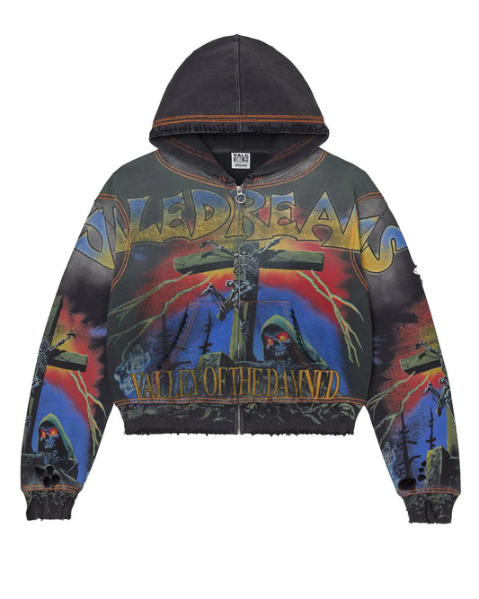 VALE FOREVER DAMNED BIG ZIP UP [BLACK]