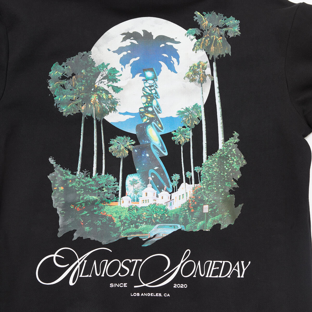 ALMOST SOMEDAY STAIRWAY HOODIE C9-95-BLACK