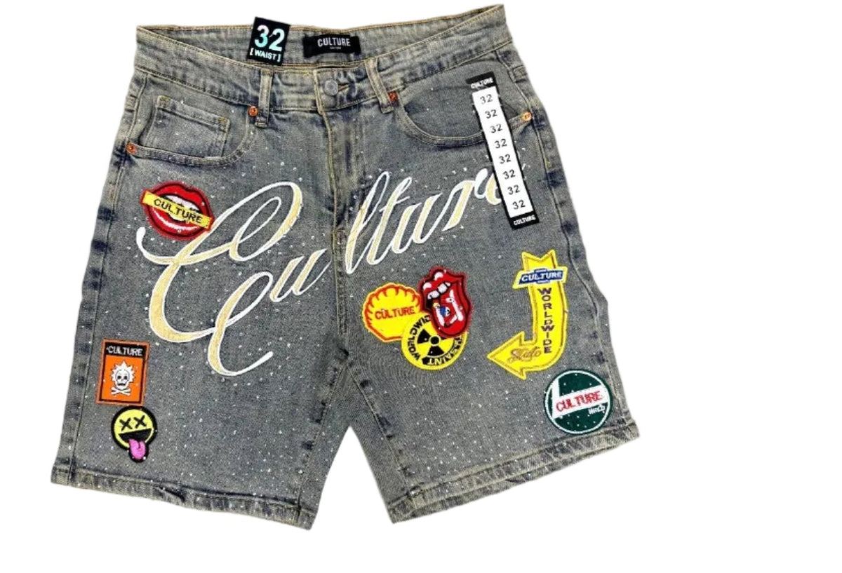 CULTURE DENIM SHORTS J9001-2