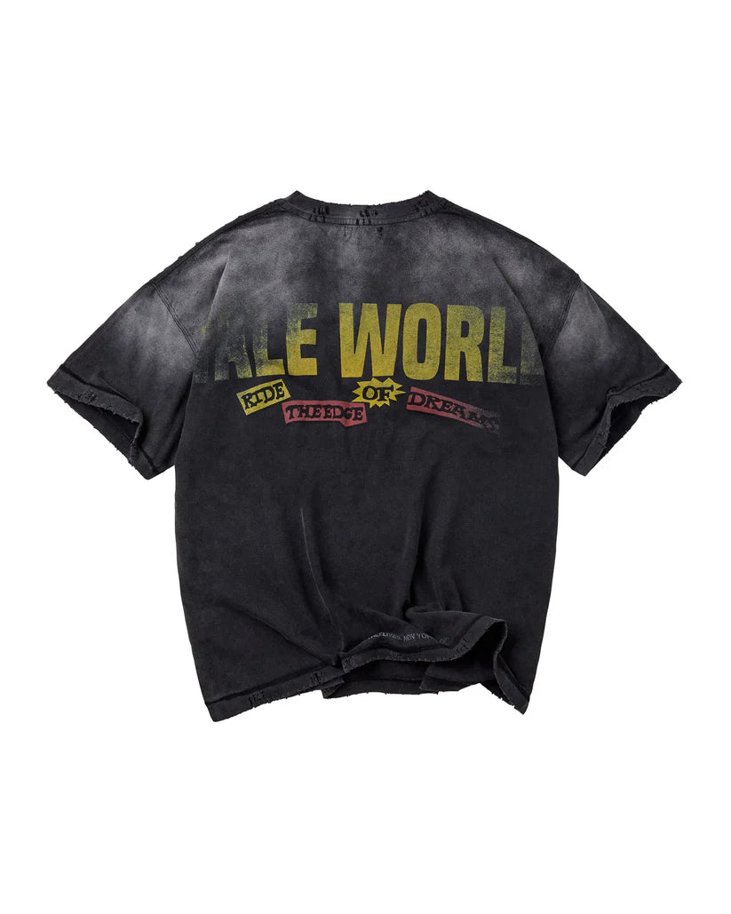 Vale Forever NEWSPAPER TEE BLACK