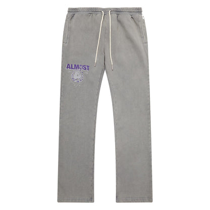 ALMOST SOMEDAY WREATH STACKED JOGGER C9-51-VINTAGE GREY