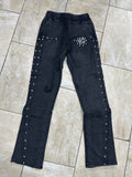 HUDSON JOGGER-606 STAR STONES FLEECE FLAIR JOGGER BLK (JOGGER-606 - BLK)