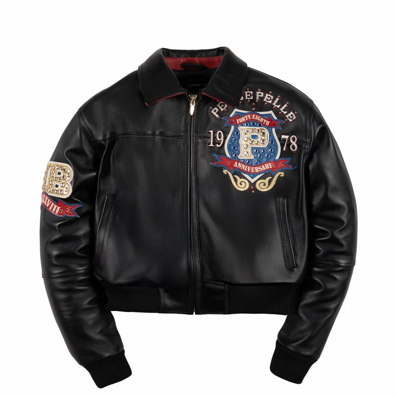 Pelle Pelle Unrivaled Anniversary Womens Jacket *Studs & Rhinestone* (326-37607-BCR)
