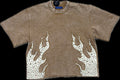 R3BEL DENIM FIREFEST TSHIRT-KHAKI
