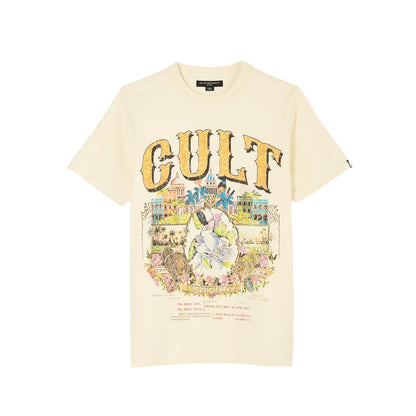 CULT SHORT SLEEVE CREW NECK TEE "CUBA" (625A4-K27A) Winter White
