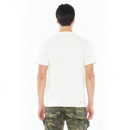 CULT SHORT SLEEVE CREW NECK TEE "CUBA" (625A4-K27A) Winter White