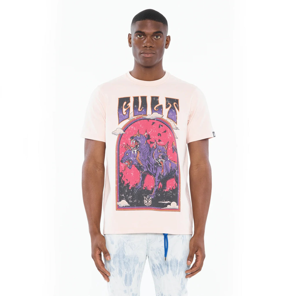 CULT SHORT SLEEVE CREW NECK TEE "ORTHRUS" (625A4-K43A)