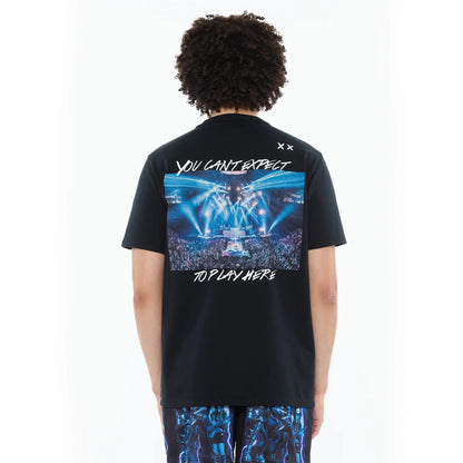 CULT SHORT SLEEVE CREW NECK TEE "PLAY HERE" (625A5-K79A)