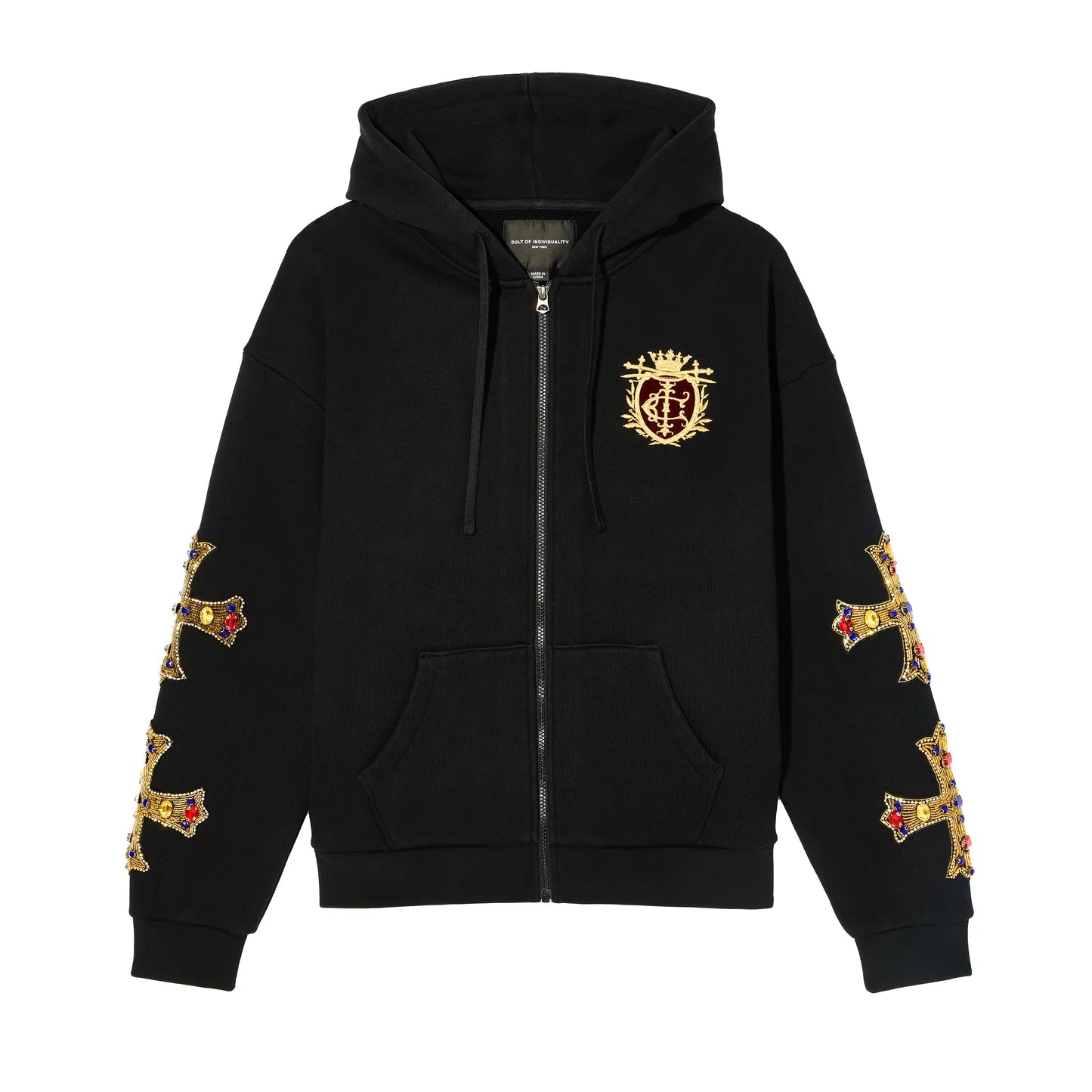 Cult's Zip Novelty Hoody "Family Crest"