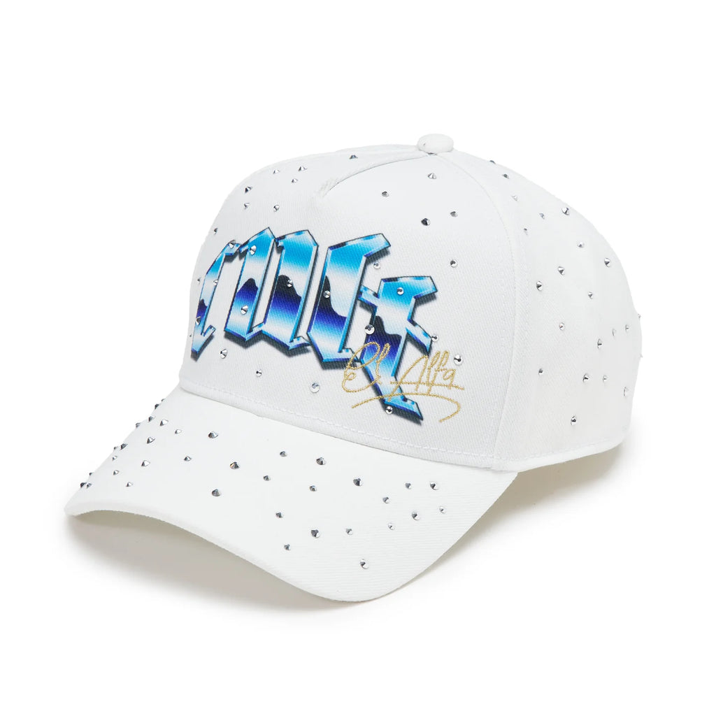 CULT X EL ALFA LOGO 5 PANEL A FRAME TRUCKER HAT "PANTHER " (625B8-CH106A)