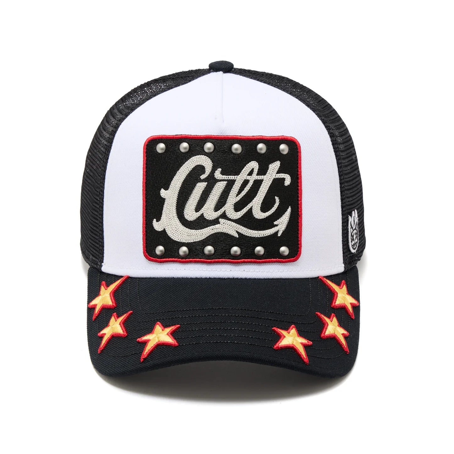 CULT MESH BACK TRUCKER CURVED VISOR " STARS" (626BC-CH48A)