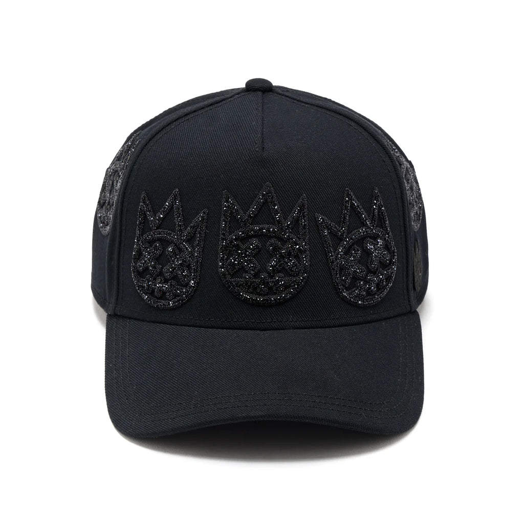 CULT A FRAME CURVED VISOR " MULTI BLACK CRYSTAL LOGO" (626BC-CH51A)
