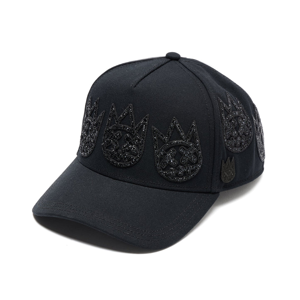 CULT A FRAME CURVED VISOR " MULTI BLACK CRYSTAL LOGO" (626BC-CH51A)