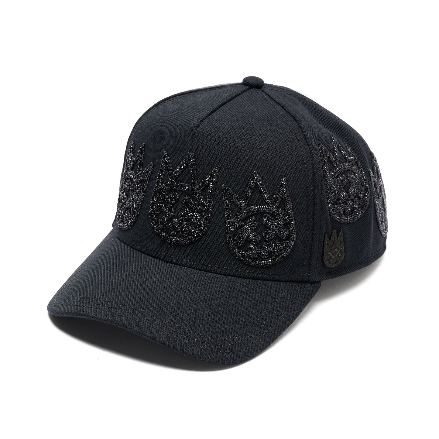 CULT A FRAME CURVED VISOR " MULTI BLACK CRYSTAL LOGO" (626BC-CH51A)