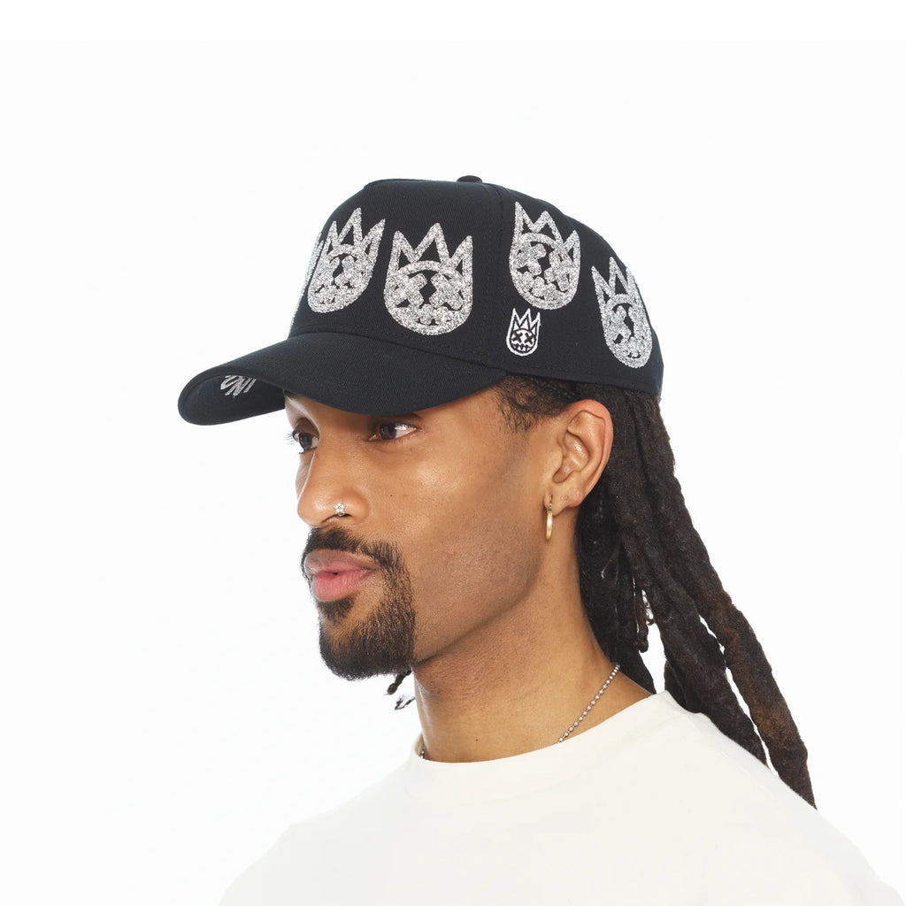 CULT A FRAME CURVED VISOR " MULTI CRYSTAL LOGO" (626BC-CH52A)