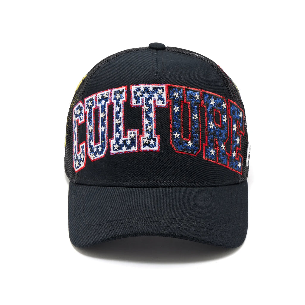 CULT MESH BACK TRUCKER CURVED VISOR " CULTURE" (626BC-CH55A)
