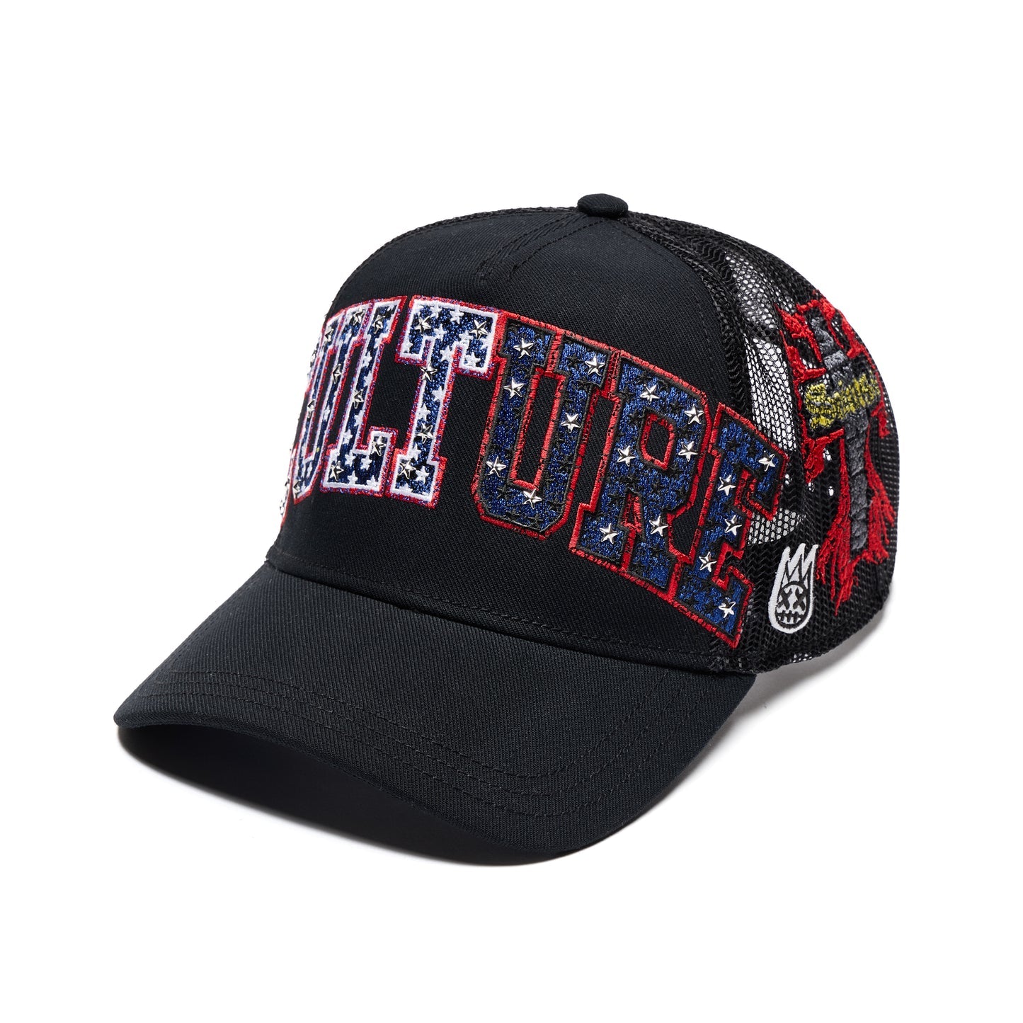 CULT MESH BACK TRUCKER CURVED VISOR " CULTURE" (626BC-CH55A)