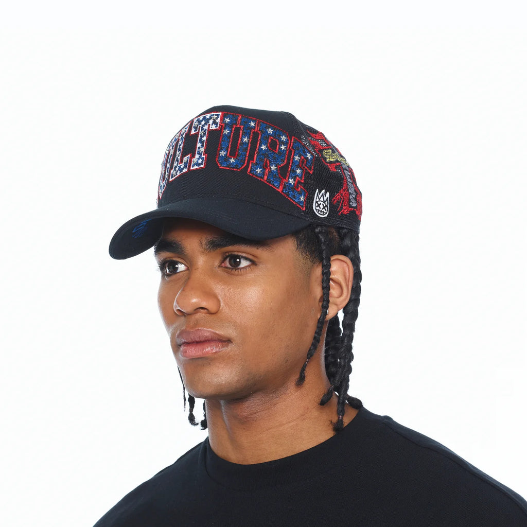 CULT MESH BACK TRUCKER CURVED VISOR " CULTURE" (626BC-CH55A)