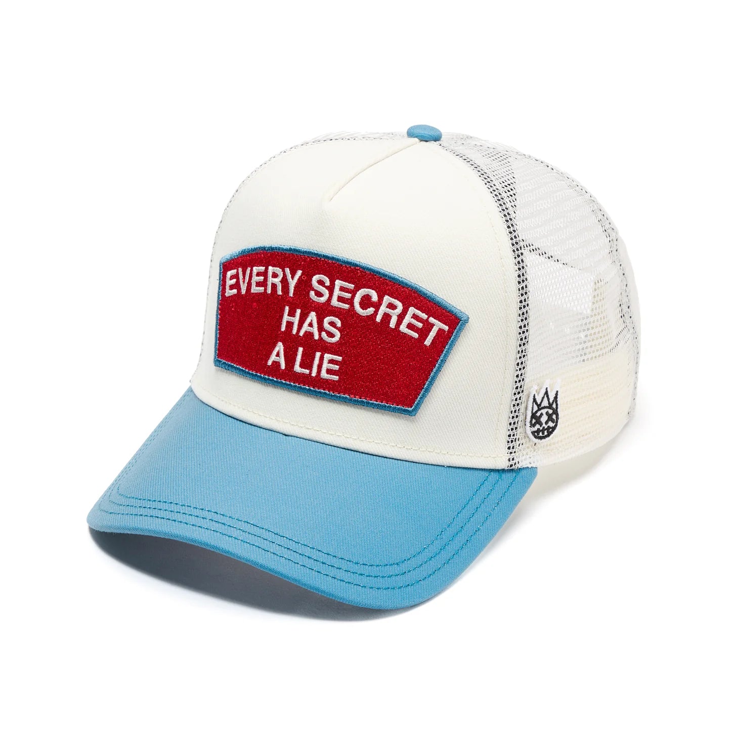 CULT MESH BACK TRUCKER CURVED VISOR " EVERY SECERT HAS A LIE " (626BC-CH65A)