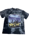 NEW MANNERS ELECTRIC TIE DYE RHINESTONE TEE
