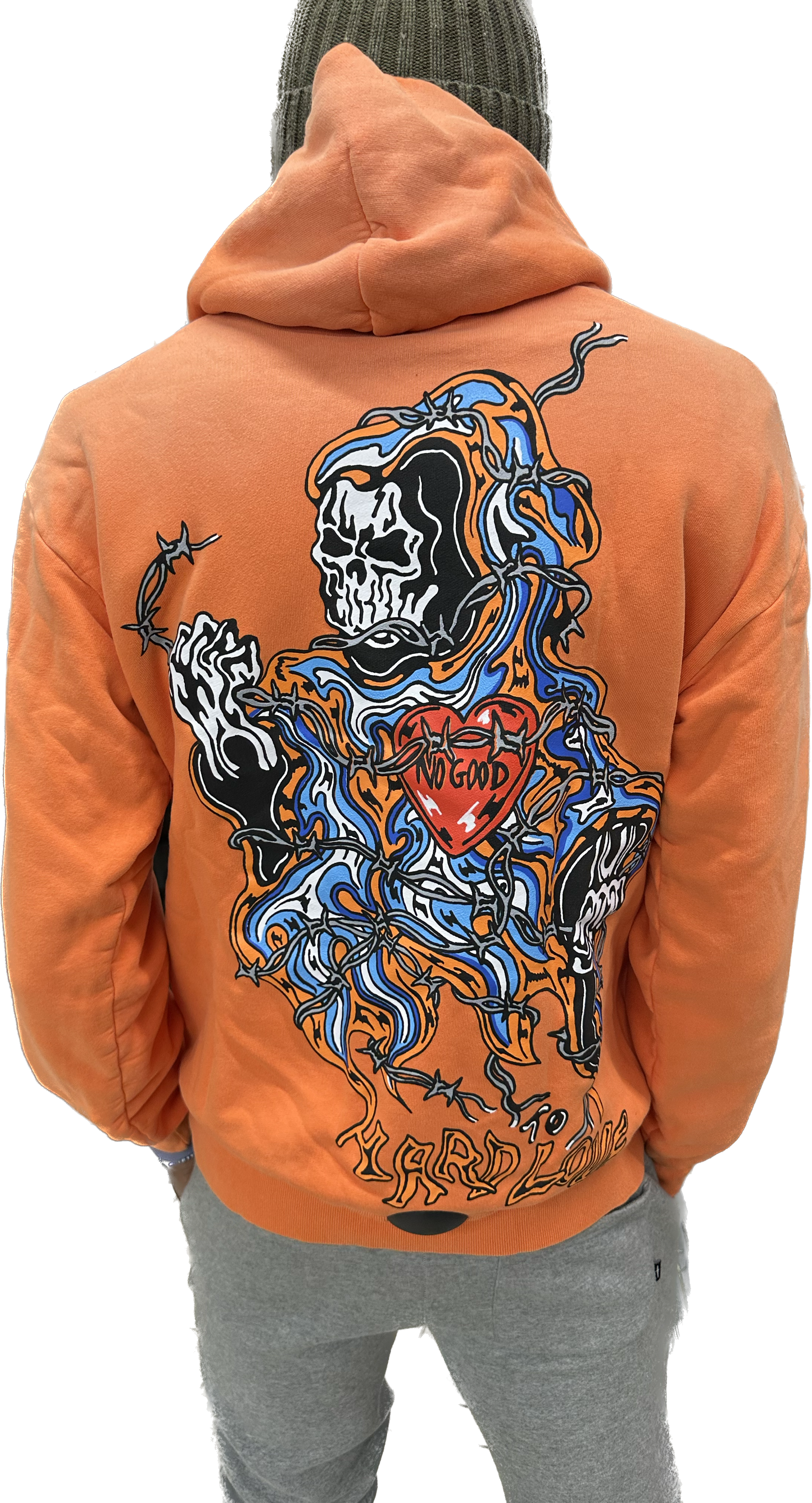 WARREN LOTAS HARD LOVE  HOODIE 'ORANGE'