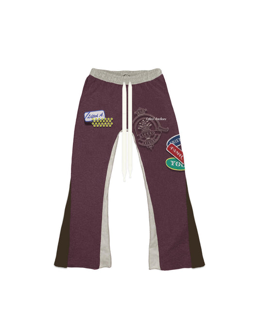LIFTED ANCHOR 'HUNTER” FLARED SWEATPANT  LAFL24-19-PURPLE