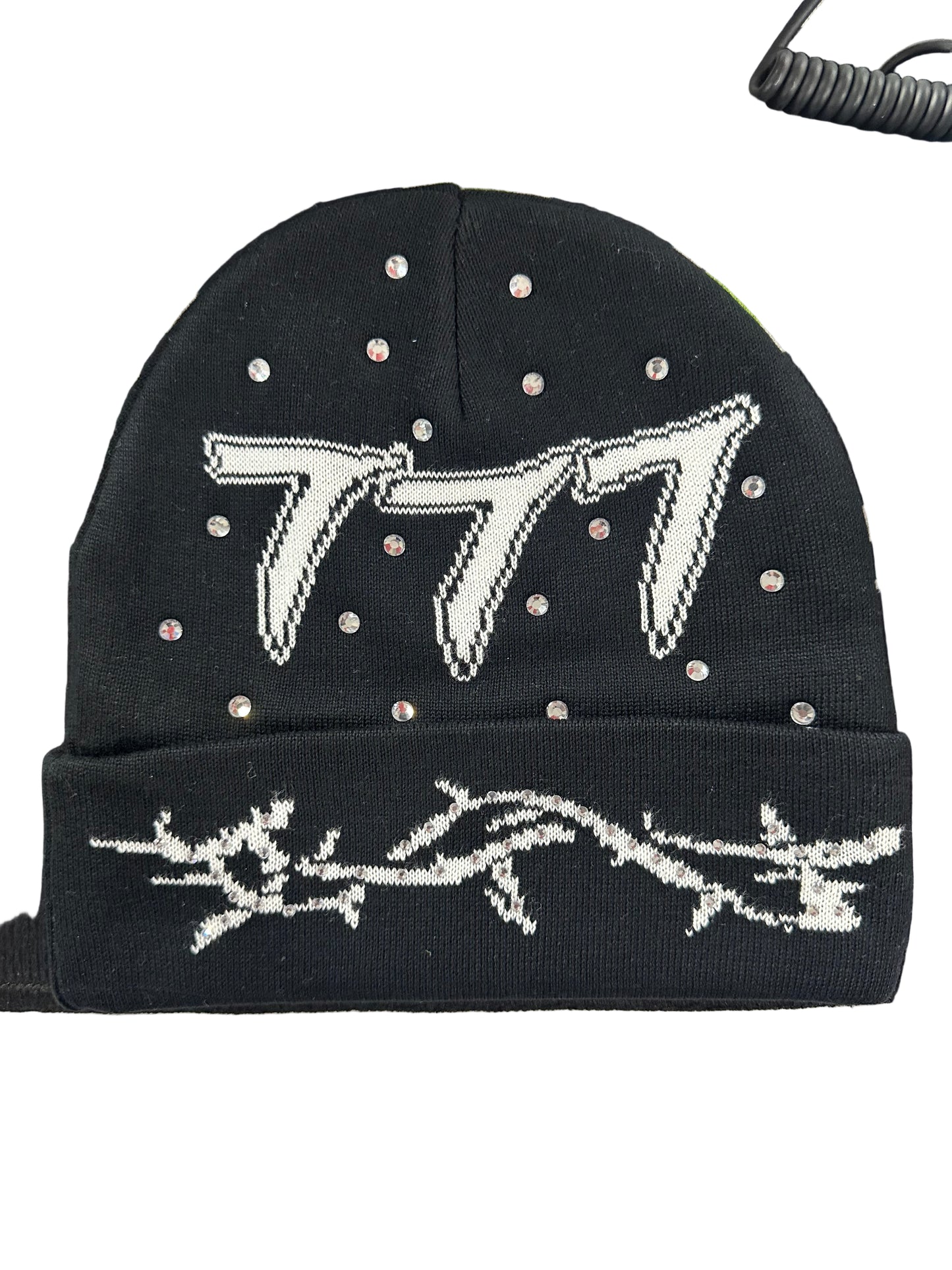 Diamond 777 Beanie - Black/White