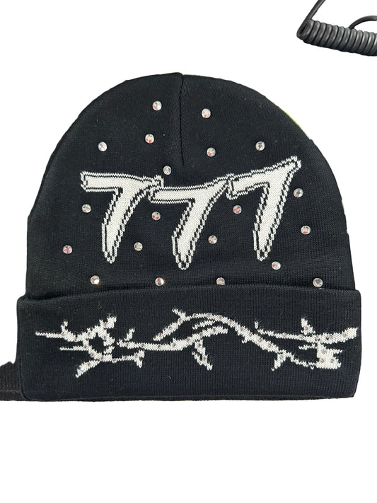 Diamond 777 Beanie - Black/White